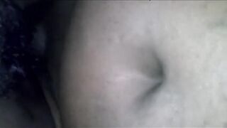 Cum on Unshaved Black Cunt