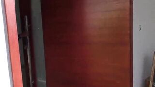 Ebony Goddess masturbates and ride