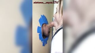 Alabama PAWG Wifey at the Glory Hole enjoying some more