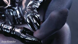 Feet Bondage Nylon into Ebony Tights. FETISH Fetisch Film of