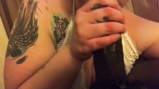 Young BBW PAWG cougar Loves Blowing Daddy's big black dick