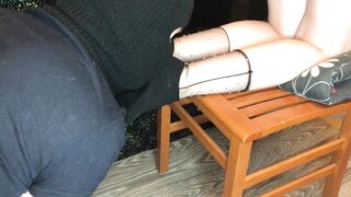 My Bf Smell, Sniff, Lick my new Ebony Socks after