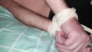 Tightly Hogtied Fun into new Rope one