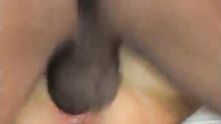 Very Long African Penis Jizzes in Turned On Old Woman