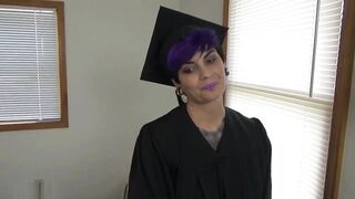 Big Tit gothic graduation cummed