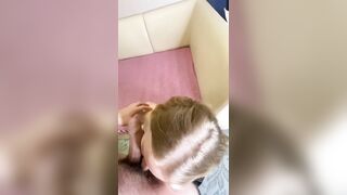 Adorable Blonde Moans and Ejaculates with a Squirt