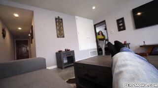 My vulgar stepmom wants me to fucked her twat in
