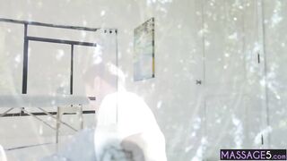 Naive slim barely legal Jaye Summers nailed by a kinky long