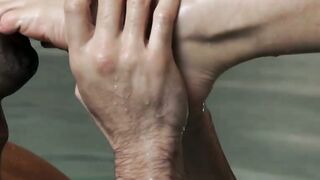 DESPERATE HOUSEWIFE NEXT DOOR GOES WILD FOR DIRTY Poolside FCKFEST WITH CHISELED LOVER!