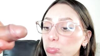 Naughty Nerdy Babe Squirts and Screams as She Gets Destroyed by a Hungry Monster