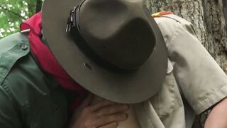WOODSMAN WICKEDNESS Scoutmaster Dillon Stone Brutalizes Logan Cross in the Deepest, Darkest Thicket