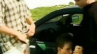 Outdoor Anal Orgy 3 Insatiable Sluts Get Destroyed by 2 Massive Cocks!