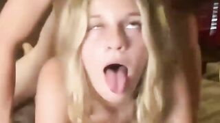 UNBRIDLED PLEASURES Blonde Bombshell Unleashes Ultimate Facial Insanity!