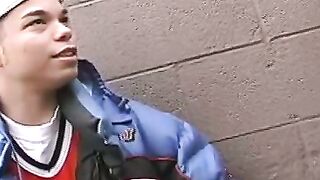 Horny twink rides big stiff pole and gets that sticky jizz