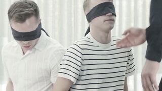 BEND OVER AND SQUIRM! Watch as Newbie Twinks Andrew Connor and Noah White Get DESTROYED by theHungry Nik Fros in this Explicit Cuckolding Scene!