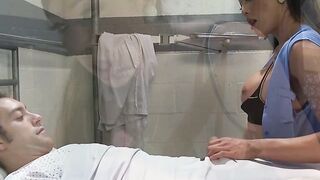 Trans Doctor Venus Lux dominates patient DJ with her cock and toys