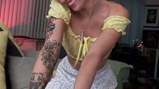 UNLEASH THE dairY Session Petite Latina Angel Windell Gets MILKing!