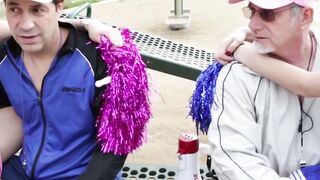 Stealing the Show Cheer Captains Trade Dads for Backdraft at Spirited Practice