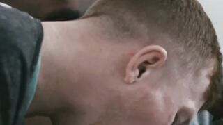 MINDBLOWING DEEP THROAT ACTION! Sexy Tattooed Hunk Zach Covington gets DEVASTATED by BBC Stallion Marquee DAngelo!