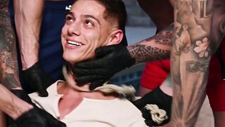 Benvi gets BONEDRILLED by 4 Brawny Bods in craziest Poolside Gangbang EVER!