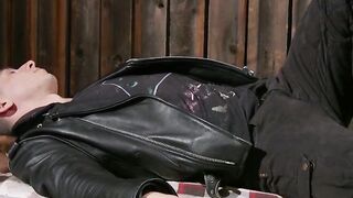 Asian Venus Lux creampies the tight asshole of brunette Corbin Dallas
