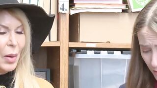Cop Takes Revenge on Juicy Thieves  Lesbian Lovers Get Consumed!