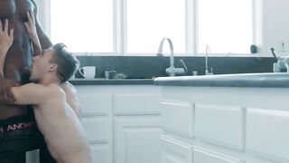 MONSTER COCK ALERT! Jacksons Huge Dick Gets DESTROYED by BBC Hunk De Angelo in Painless Anal Slam