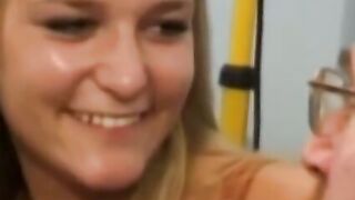 UNBRIDLED PASSION Blonde Bombshell Devours Cock, Gives Juicy Reward