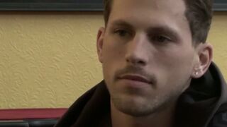 Straight Tobias visits Troy Accolas bedroom and fills his tight hole
