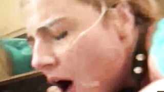 BUSTED KNOCKING ON THE WRONG DOOR  SLUTTY BLONDE STEALS THE SHOW