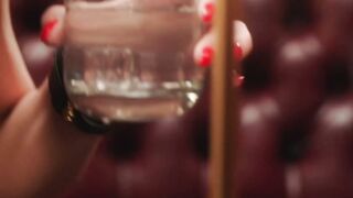 BARISTA SERVITUDE BUXOM BARTENDER BRINGS HOME THE TRASH...AND EVERYTHING ELSE