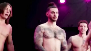 Three Brave Cocks Vs One Experienced Wrestling Fighter