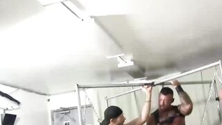 double anal anarchy where bottoms get barebacked on the bench