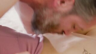 Hung dude plunges his big dick inside Apryl Reins wet cunt