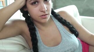 EXPLOSIVE Strapon Lesbian Sex with Busty Petite POV!