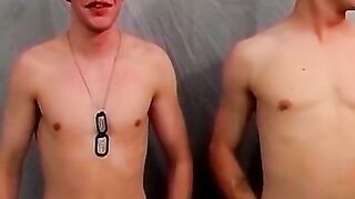 POV ButtBanged by 2 Hung Twink Soldiers in Intense Anal Ramming Frenzy!