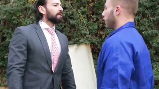 INSATIABLE CEO Miguel Angel gets MONSTROUSLY Pounded by HUNK Pool Boy Diego Reyes in DIRTY Office Encounter