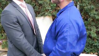INSATIABLE CEO Miguel Angel gets MONSTROUSLY Pounded by HUNK Pool Boy Diego Reyes in DIRTY Office Encounter