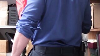 BAD COP, WORSE PUNISHMENT Brunette Jennifer Jacobs Gets Roughed Up by SexCrazed Security Officer Gone Rogue!