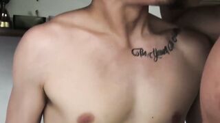 Straight to the Principle Unleash the Carnage in a Missionary Position Pounded by Two Latino Twinks