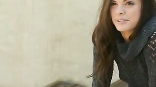 Swingeing brunette Renee P. who likes to show her body