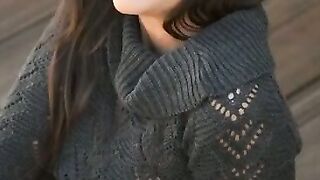 Swingeing brunette Renee P. who likes to show her body
