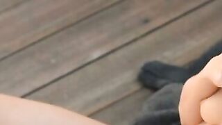 Swingeing brunette Renee P. who likes to show her body