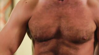 UNLEASH THE BEASTchunkywhird Zayne Roman Gorges on Cum After raw, Animalistic Rodeo with Hairy Muscle Hunk