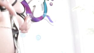 Cisgirl Keira Croft rides my tranny dick all the way until I jizzes to her mouth