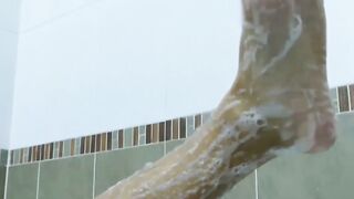 UNBELIEVABLE FOOT FETISH EXPLOSION Skinny Asian Twink Takes Cock Down Throne