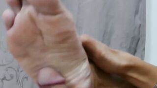 UNBELIEVABLE FOOT FETISH EXPLOSION Skinny Asian Twink Takes Cock Down Throne