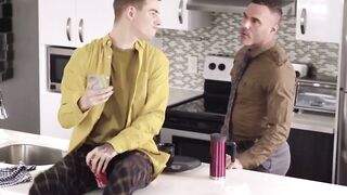 STEPUP YOUR GAME Dashing Stepdad Disciplines Young Gay with Brutal Raw Pounding!