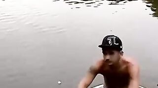 Lakeside Orgy Where the Boys Really Come to Play