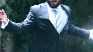 Hunk Joe Gillis hires Leo Grin as party planner and fuck buddy